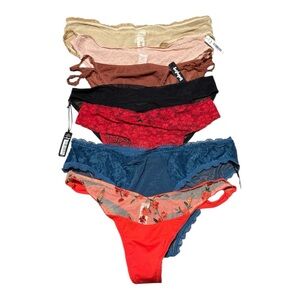 7-Pack NWT Women's Assorted Style Panties from Bootybag Mixed Color Size L & XL